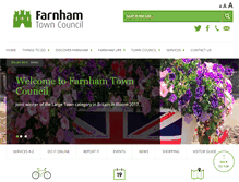 Tablet Screenshot of farnham.gov.uk